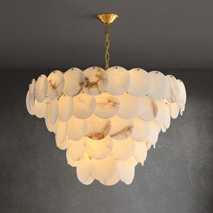 Alabaster Shell Chandelier 14