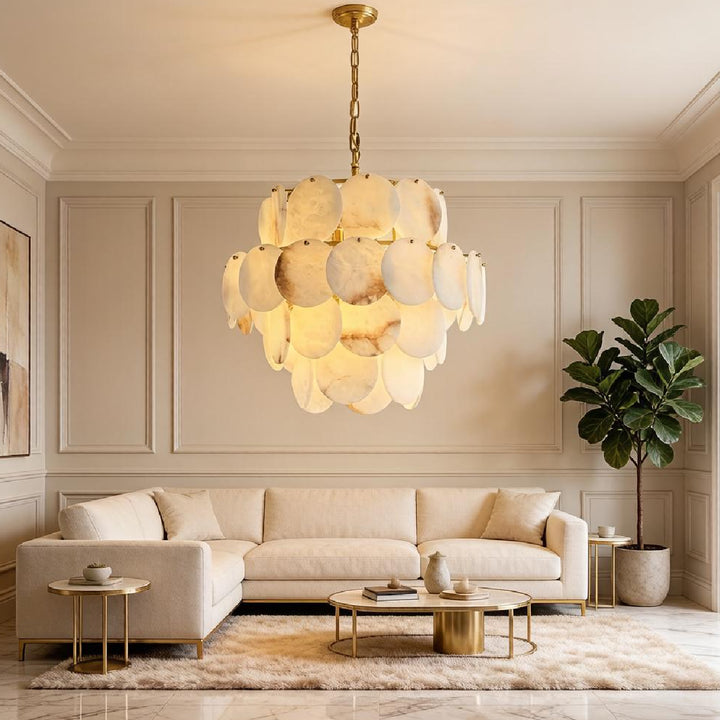Alabaster Shell Chandelier 15