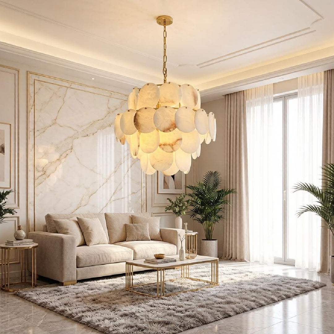 Alabaster Shell Chandelier – AIBIALIGHT