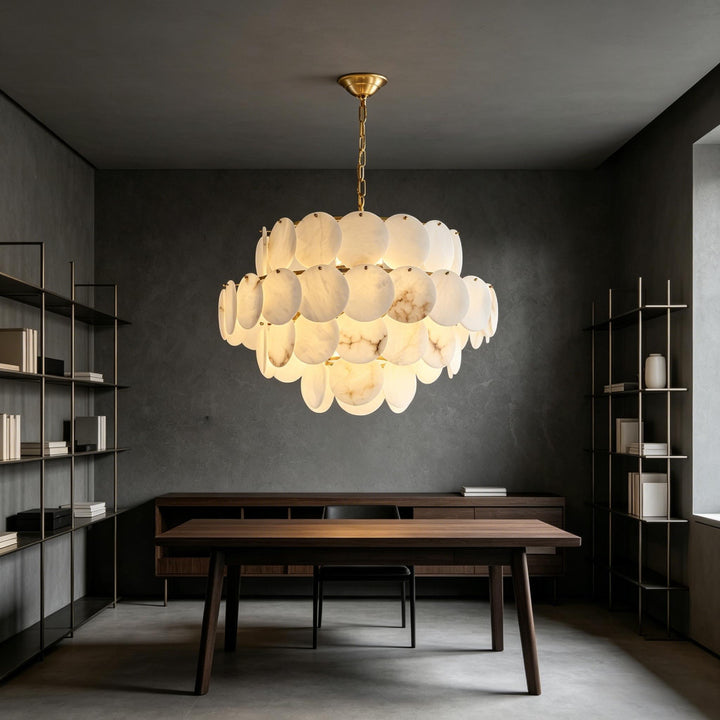 Alabaster Shell Chandelier 20