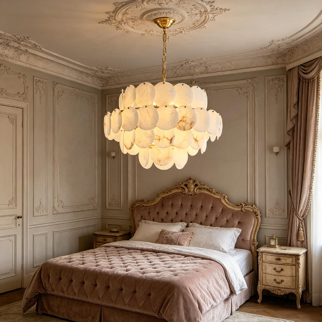 Alabaster Shell Chandelier 21