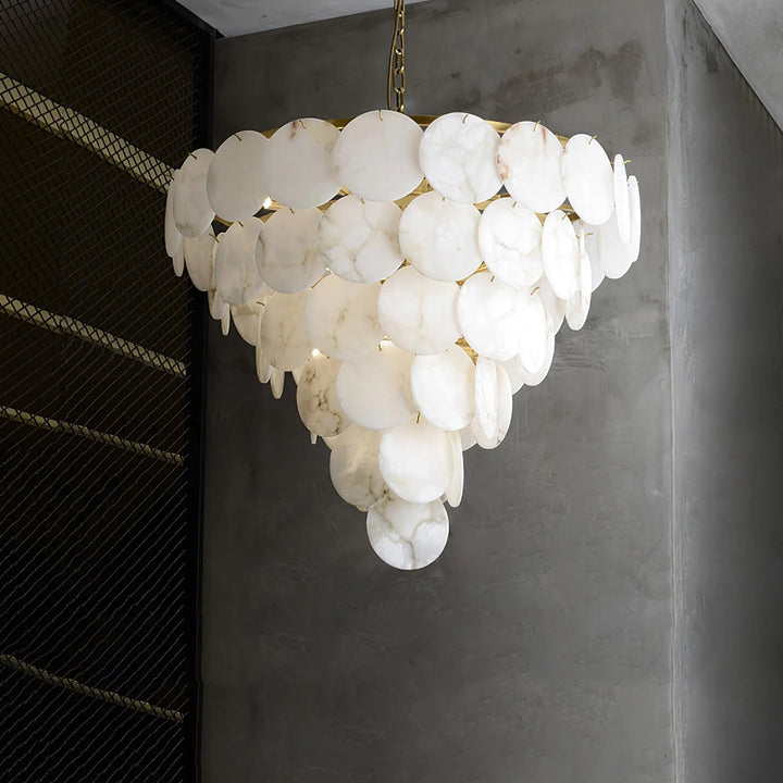 Alabaster Shell Chandelier 5
