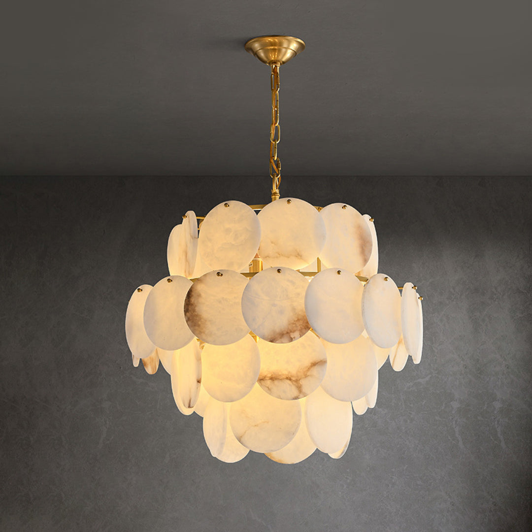 Alabaster Shell Chandelier 8