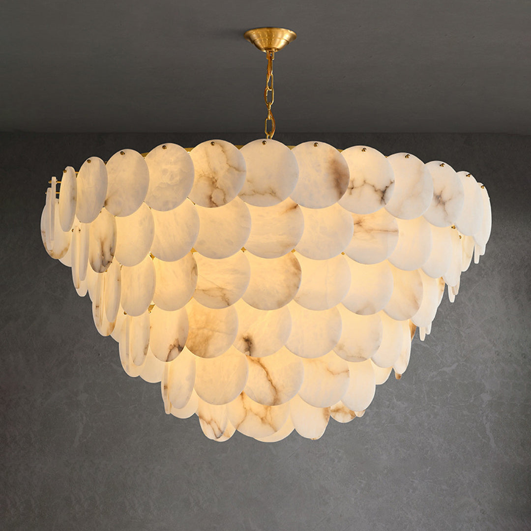 Alabaster Shell Chandelier 9