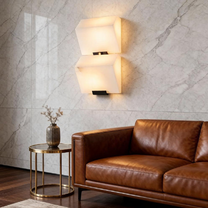 Alabaster Staircase Wall Lamp 11