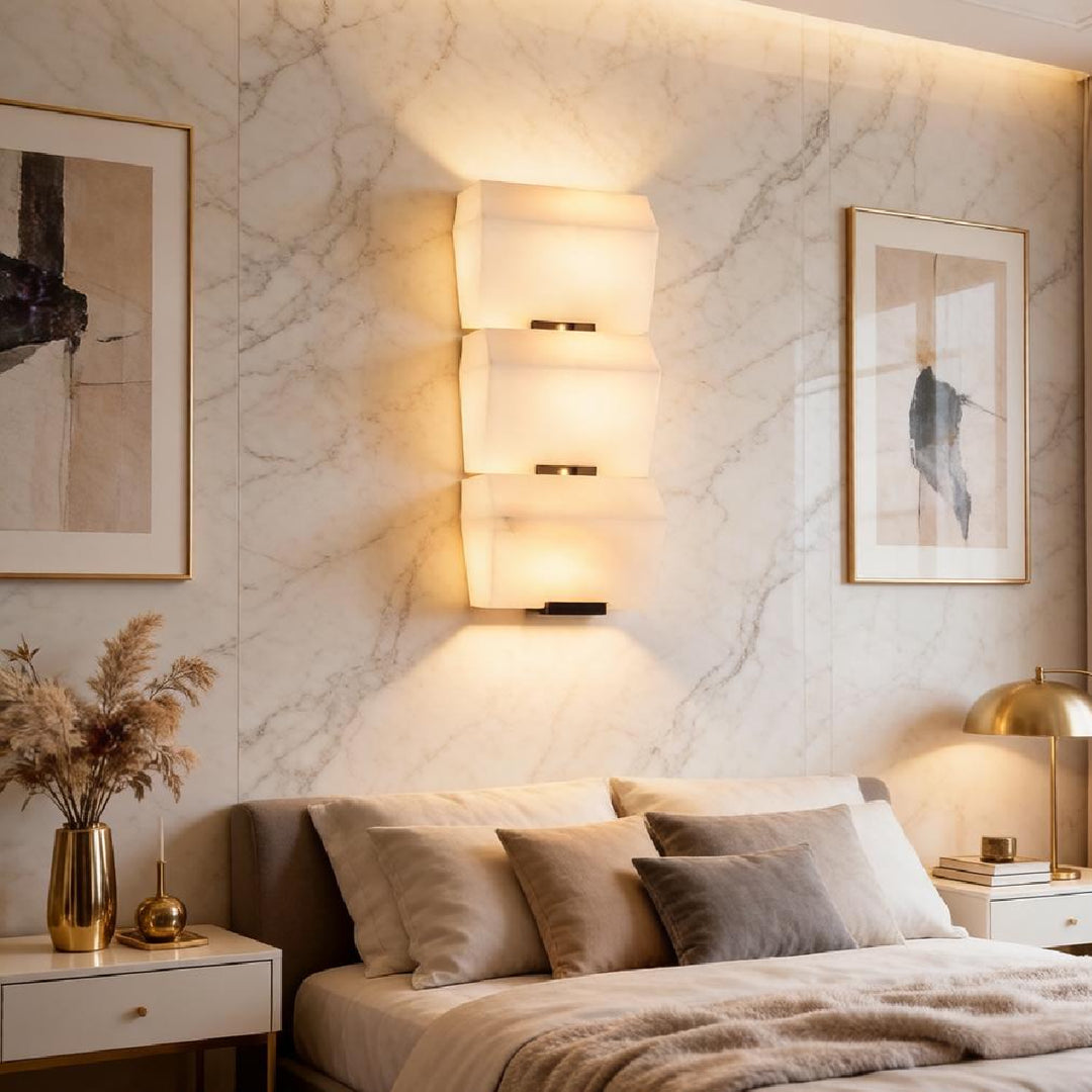 Alabaster Staircase Wall Lamp 13