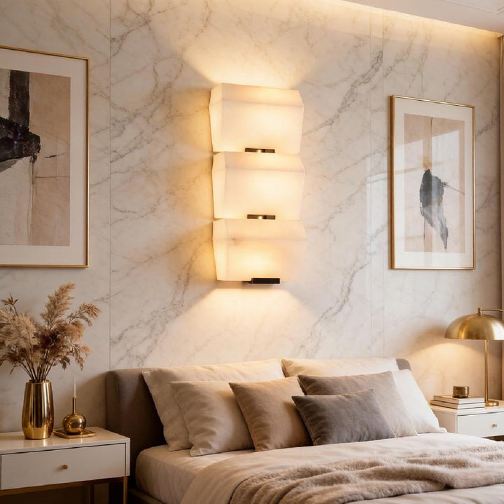 Alabaster Staircase Wall Lamp 13