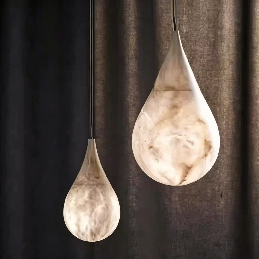 Alabaster Teardrop Pendant Lamp 14