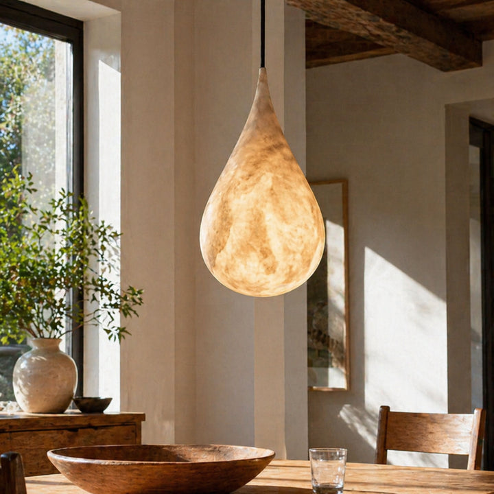 Alabaster Teardrop Pendant Lamp 2