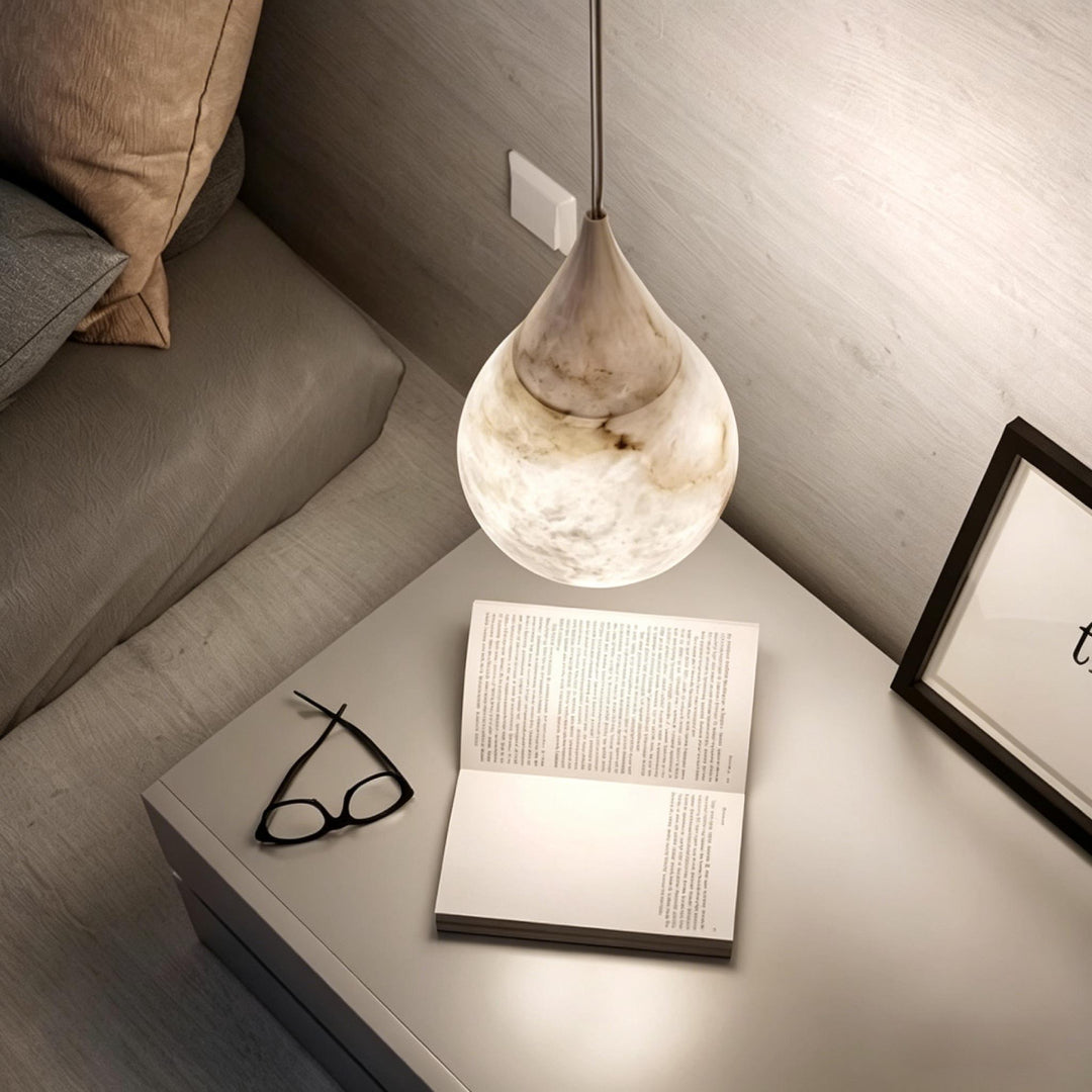 Alabaster Teardrop Pendant Lamp 3