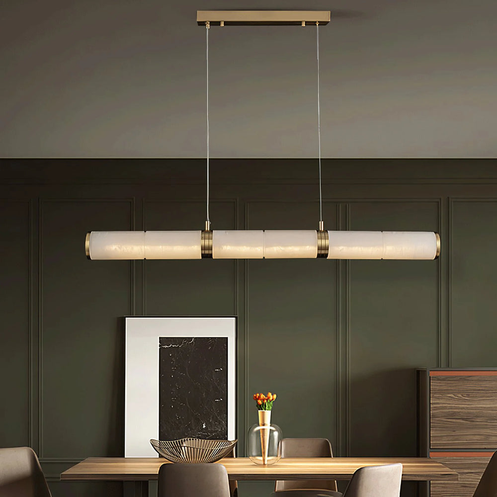 Alan Linear Alabaster Pendant Light 7