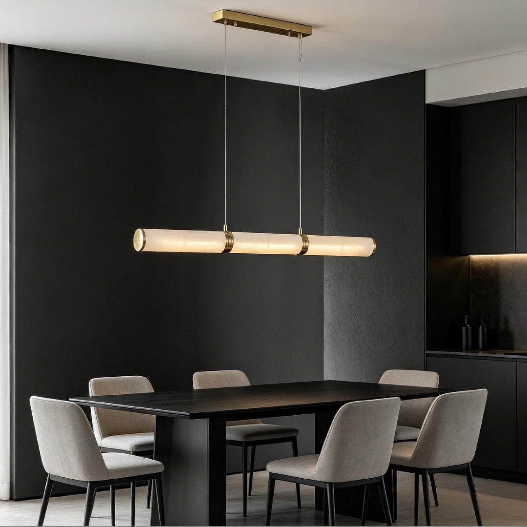 Alan Linear Alabaster Pendant Light 9
