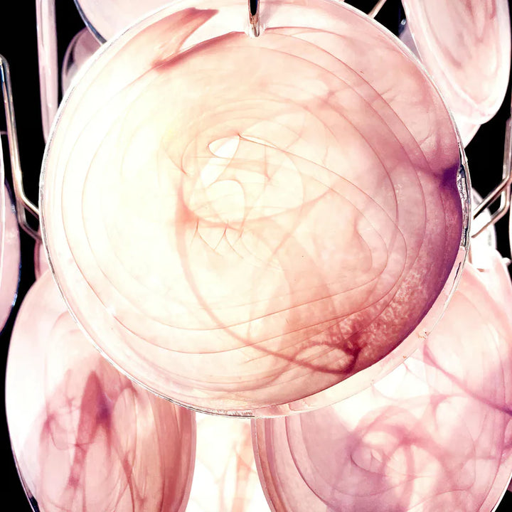Alune Pink Murano Glass Chandelier 8