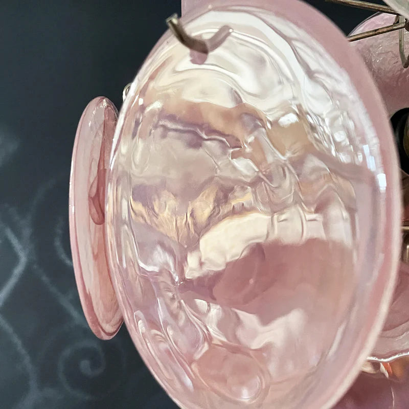 Alune Pink Murano Glass Chandelier 9