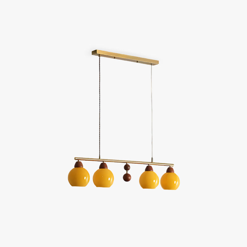 Amber Orb Chandelier 1