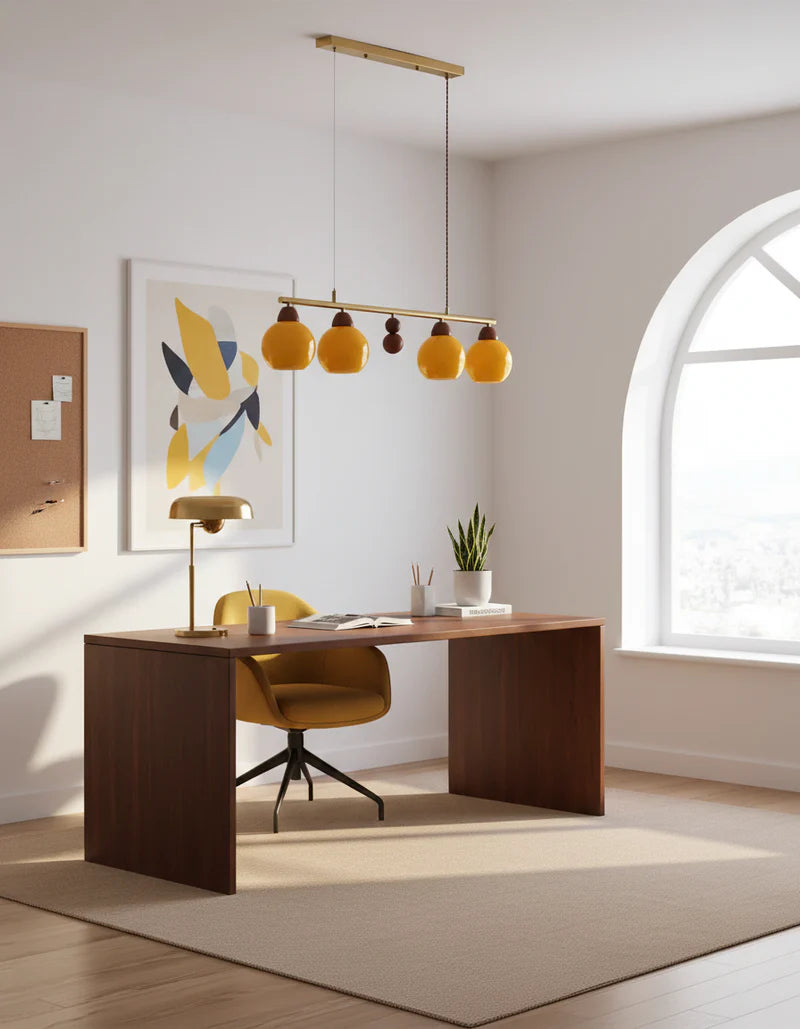 Amber Orb Chandelier 10