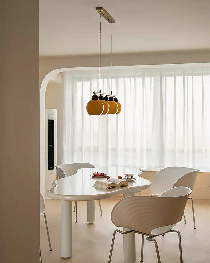 Amber Orb Chandelier 11