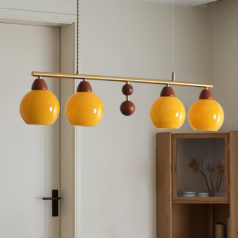 Amber Orb Chandelier 12