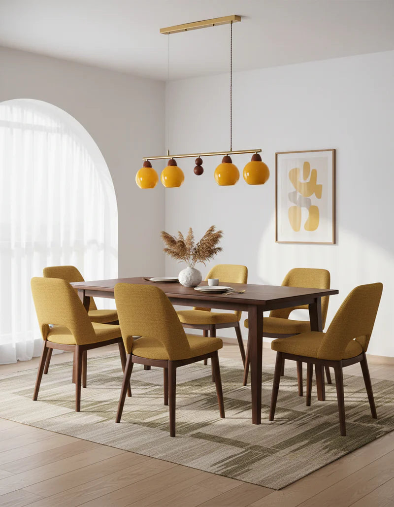 Amber Orb Chandelier 13