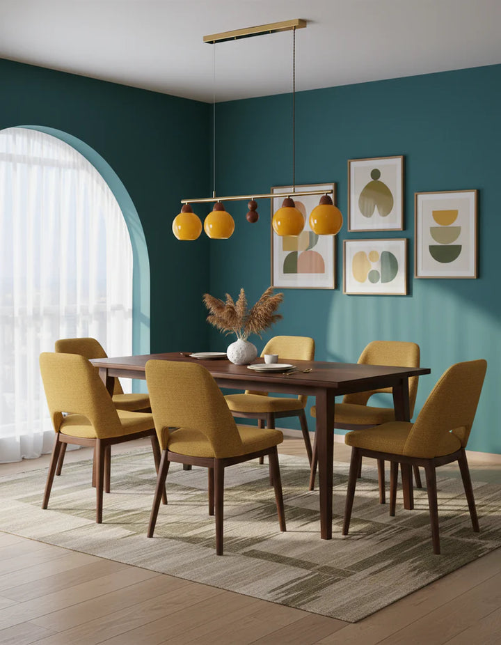 Amber Orb Chandelier 15