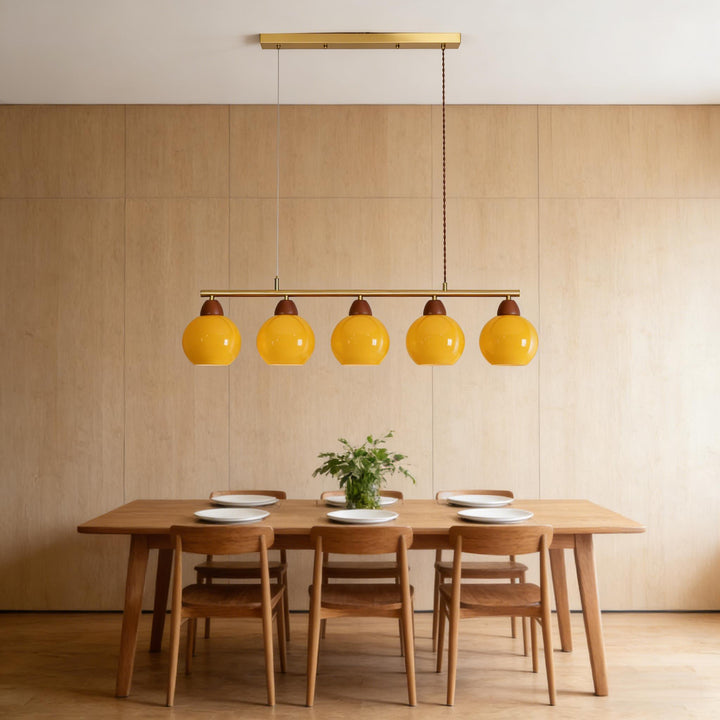 Amber Orb Chandelier 18