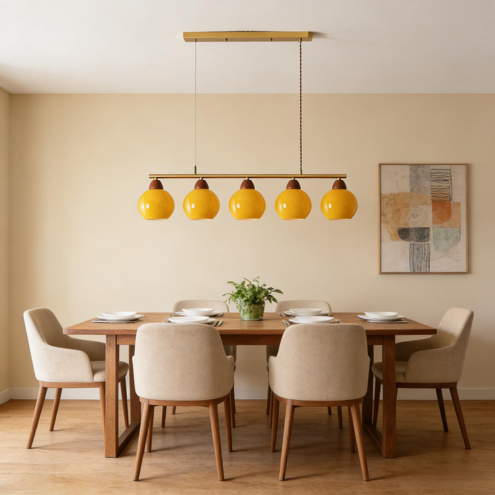 Amber Orb Chandelier 19