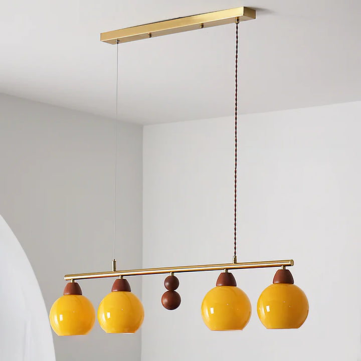 Amber Orb Chandelier 4