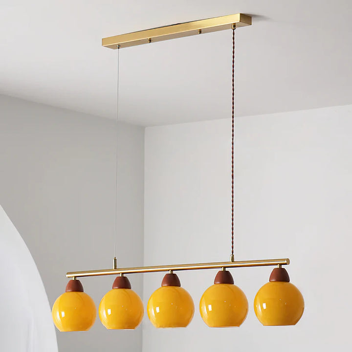 Amber Orb Chandelier 5