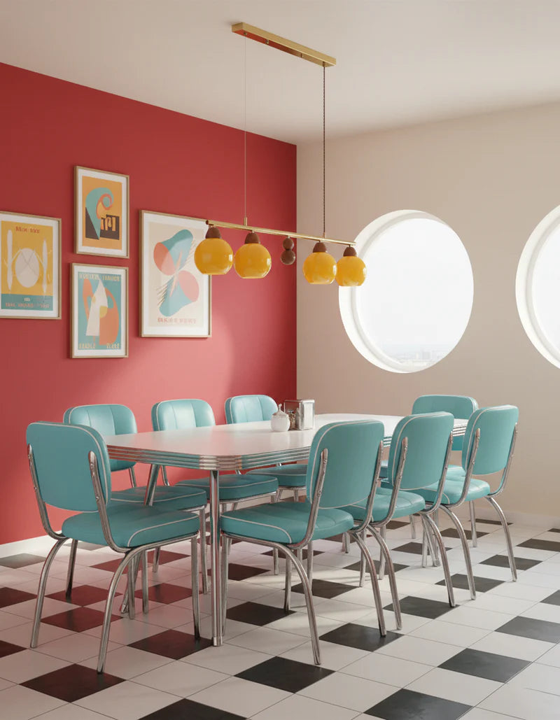 Amber Orb Chandelier 8