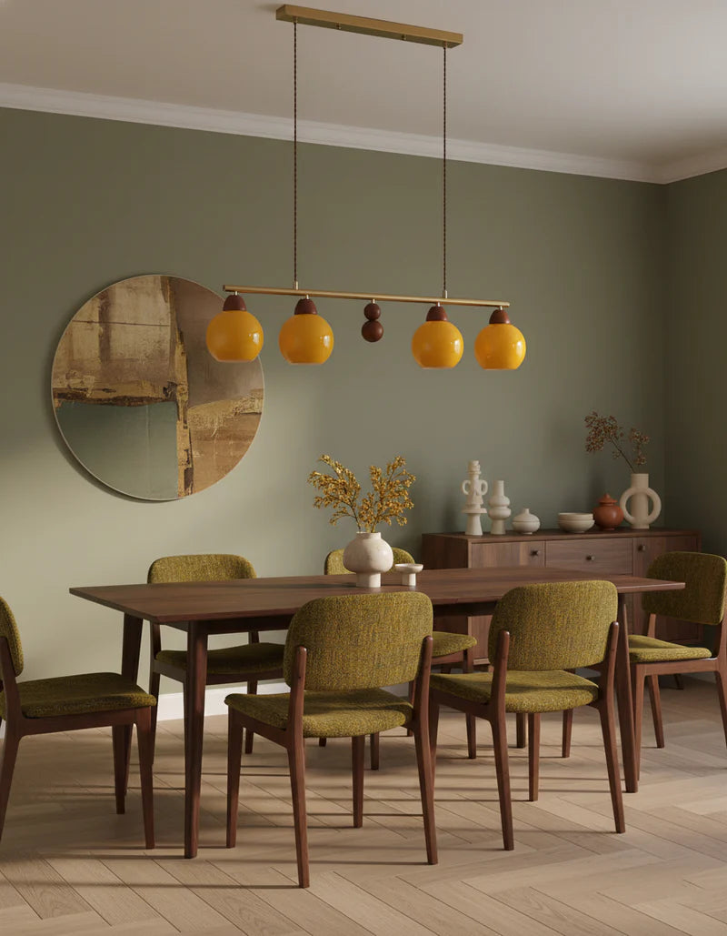 Amber Orb Chandelier 9