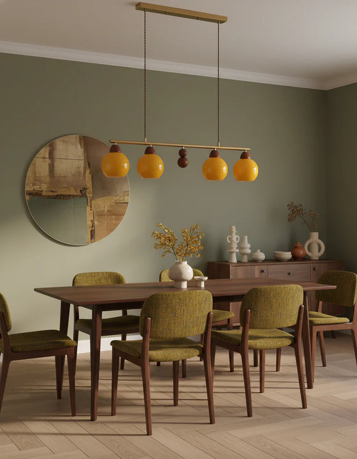 Amber Orb Chandelier 9