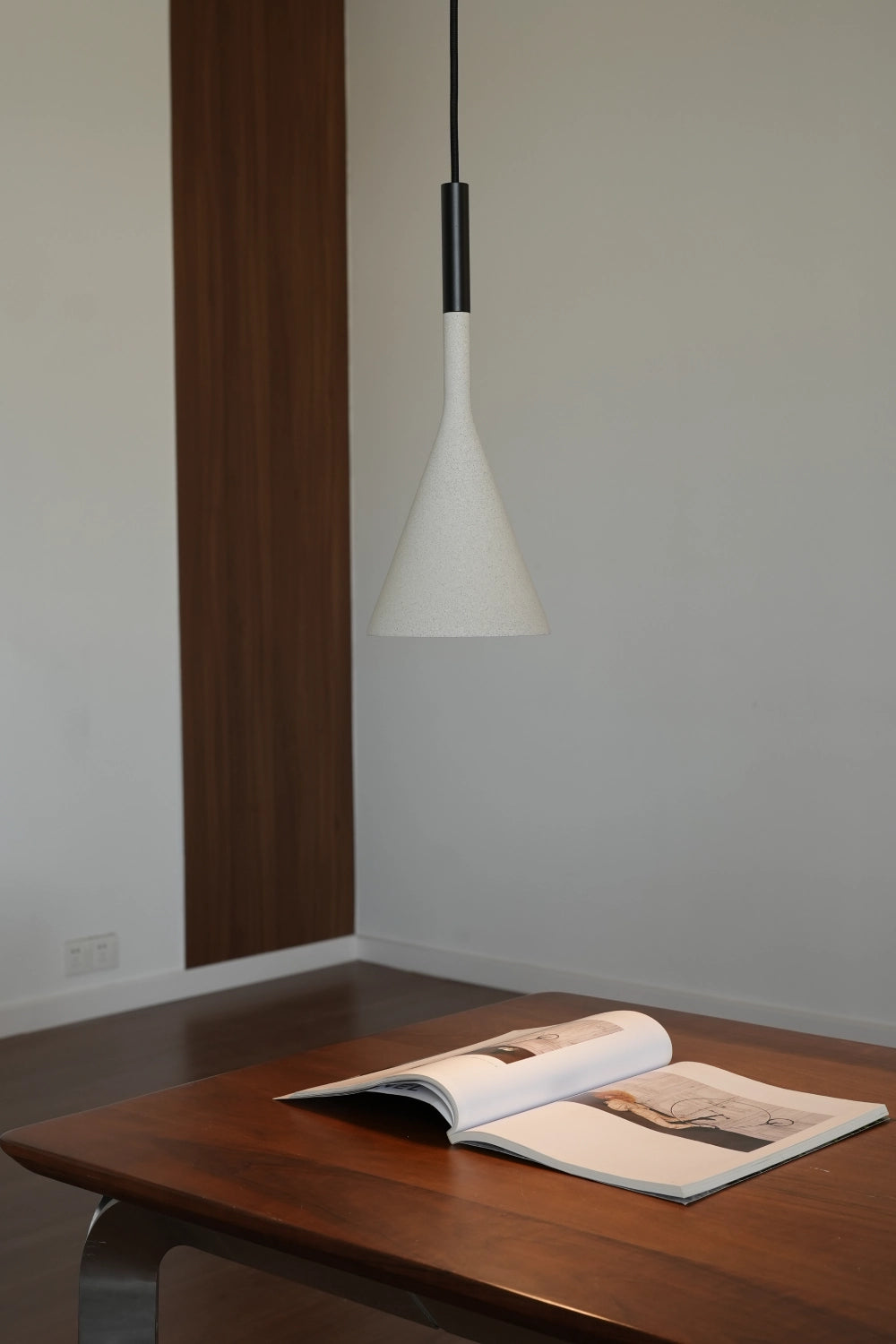 Conical Concrete Pendant Light