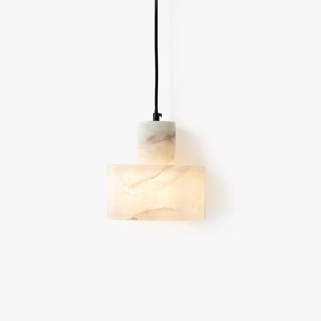 Arden Block Alabaster Pendant Light 1