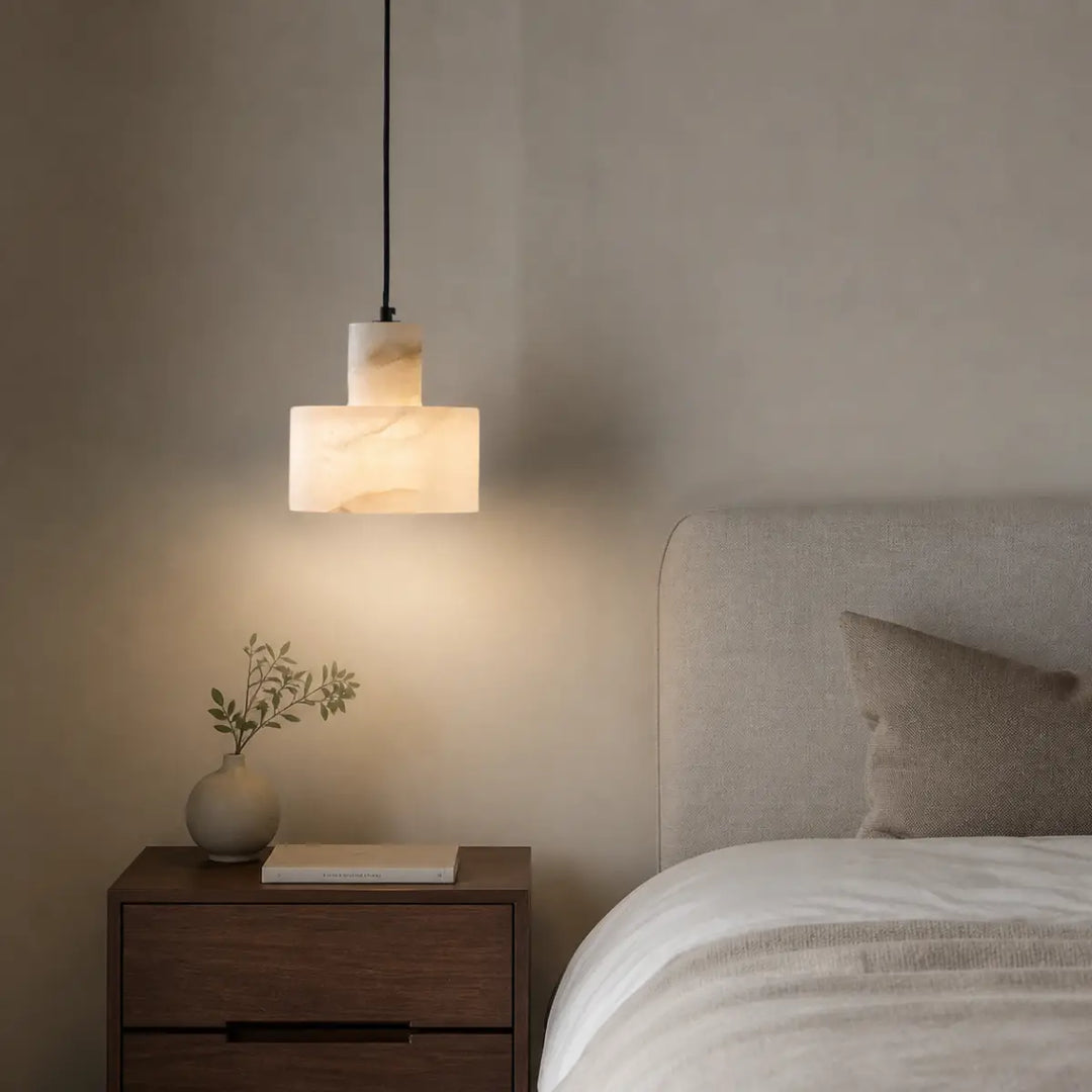 Arden Block Alabaster Pendant Light 2