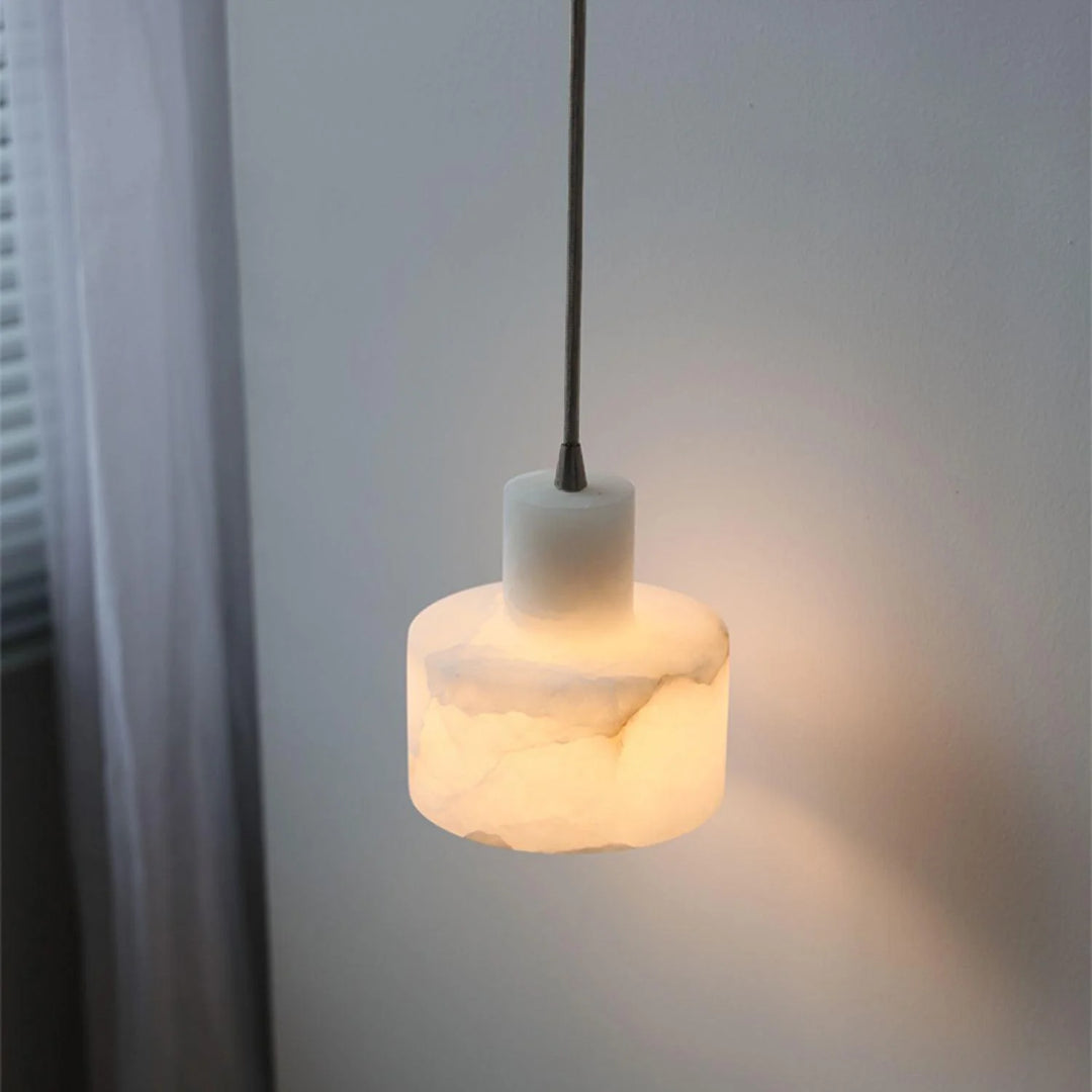 Arden Block Alabaster Pendant Light 9