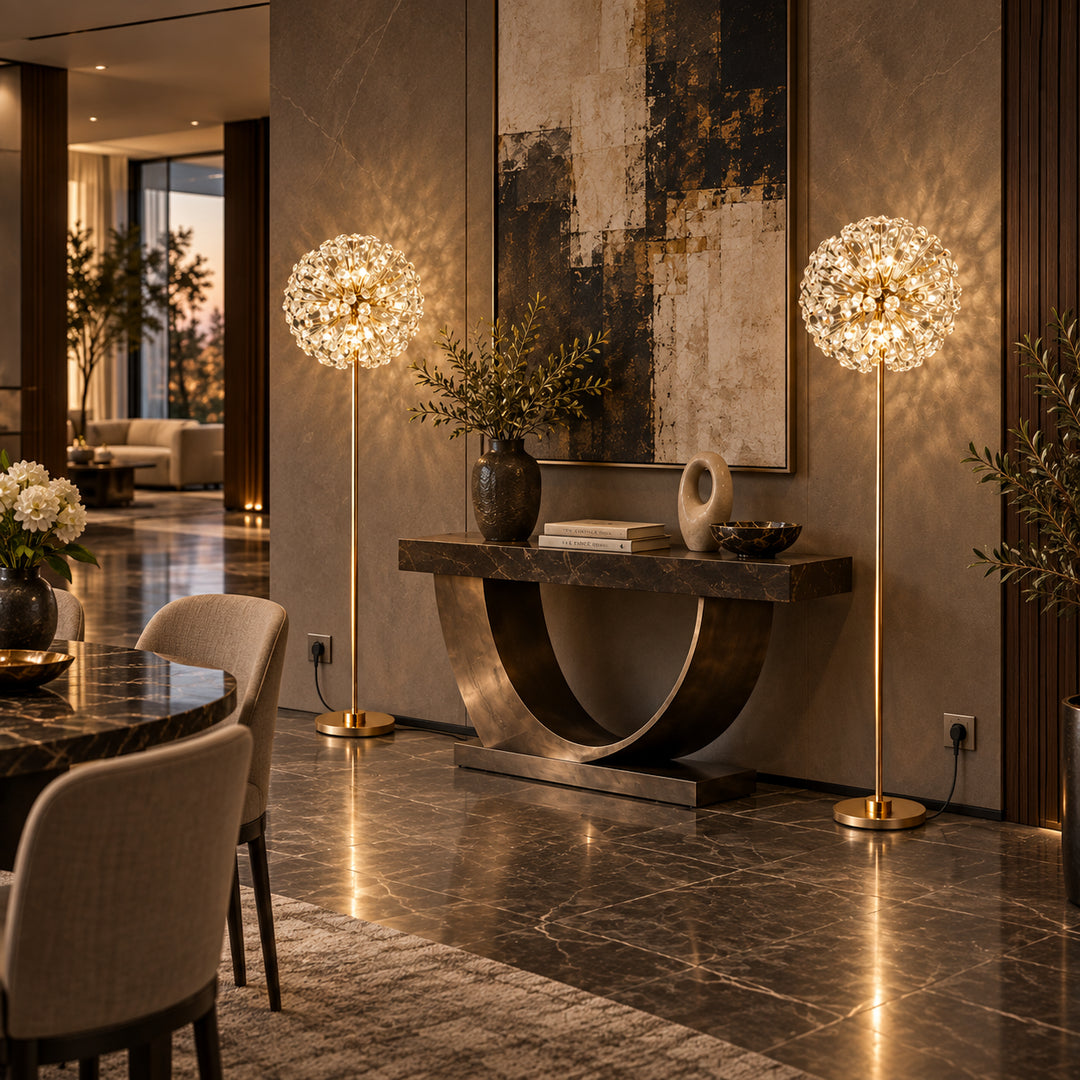 Arelith Crystal Dandelion Floor Lamp 8