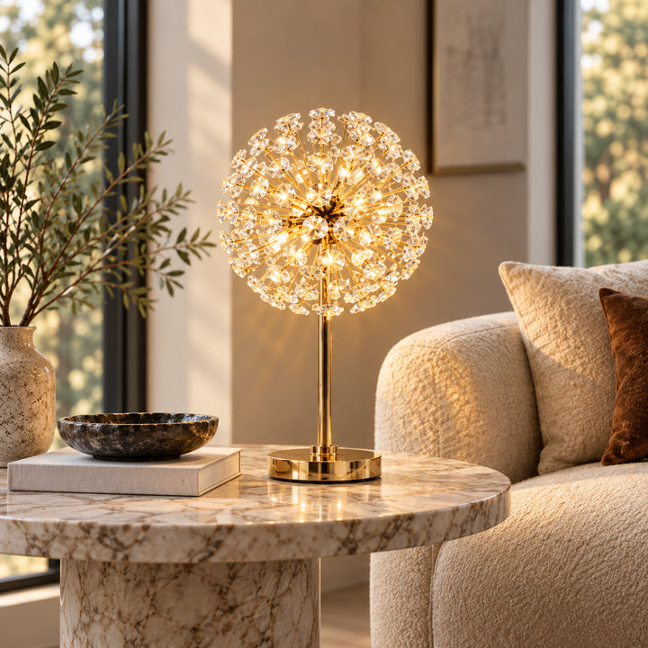 Arelith Crystal Dandelion Table Lamp 7