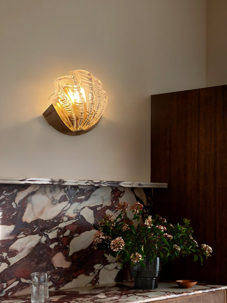 Art Deco Shell Wall Lamp