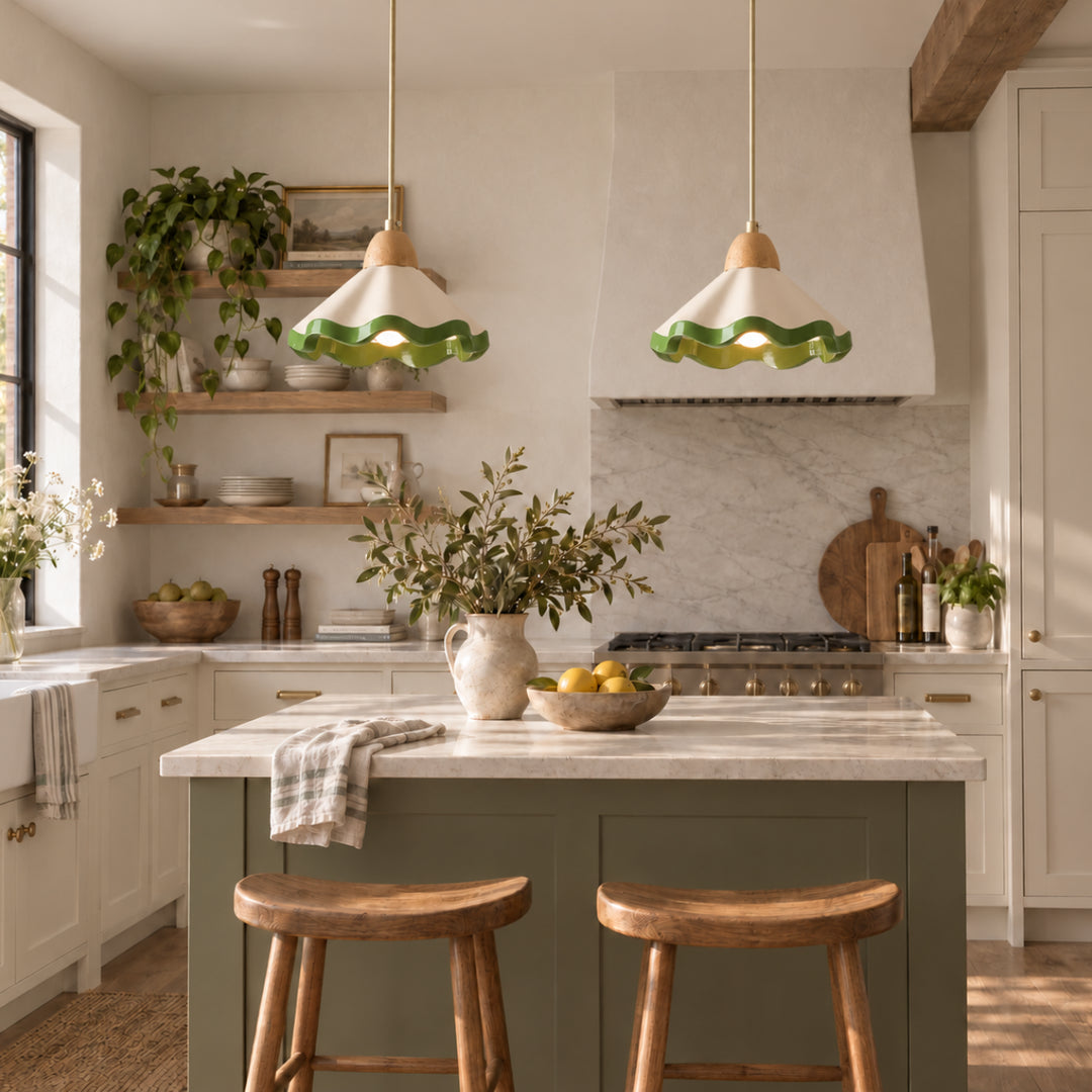 Arvessa Scalloped Pendant Light 9