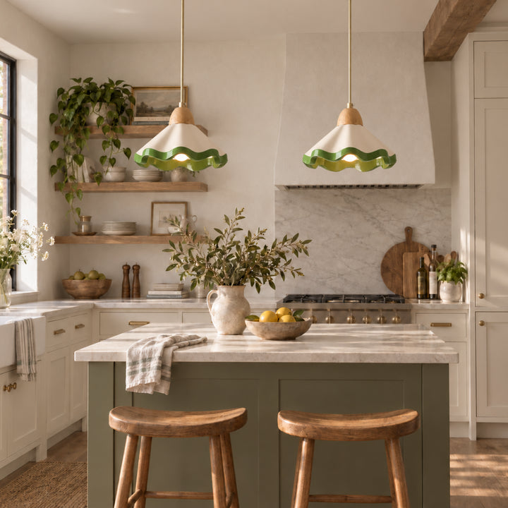 Arvessa Scalloped Pendant Light 9