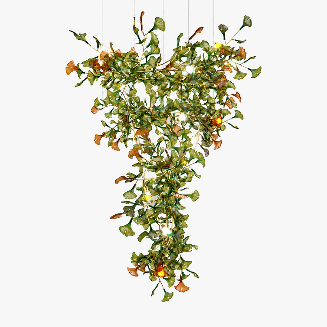Arvion Ginkgo Leaf Vertical Chandelier 1