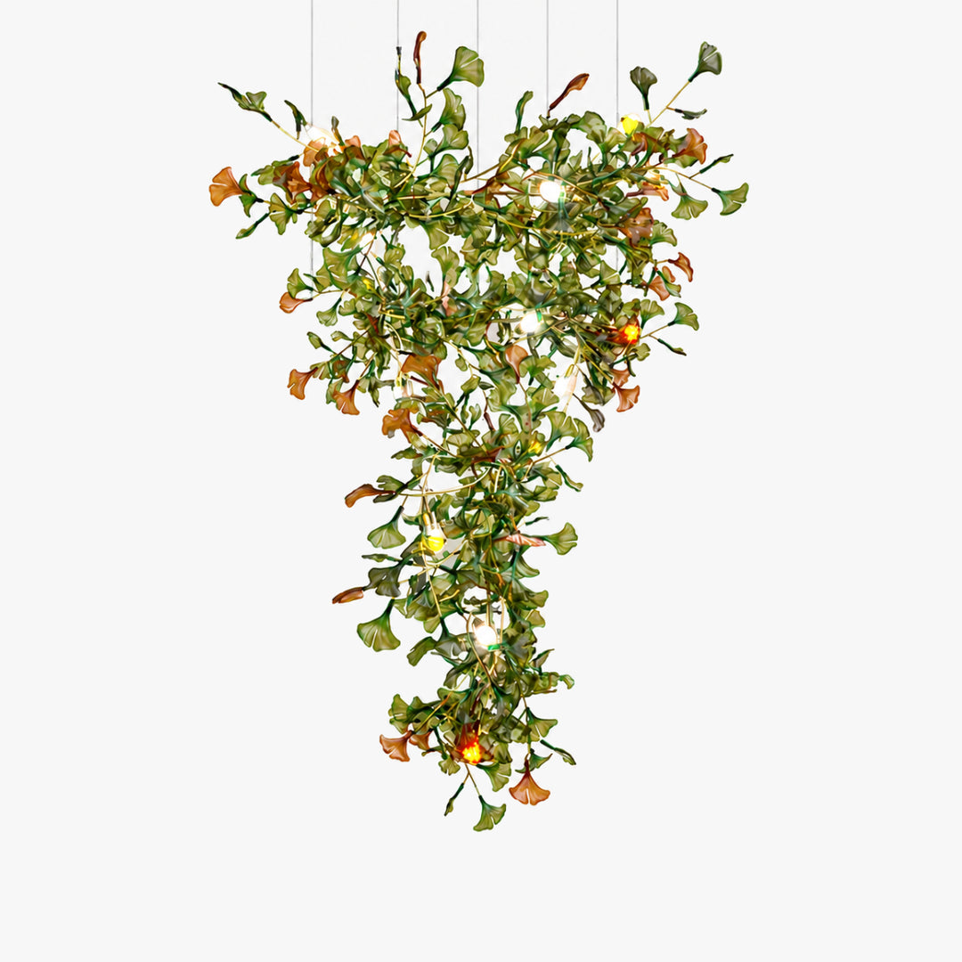 Arvion Ginkgo Leaf Vertical Chandelier 4