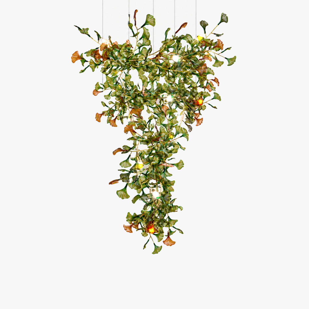 Arvion Ginkgo Leaf Vertical Chandelier 7