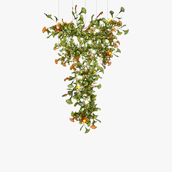 Arvion Ginkgo Leaf Vertical Chandelier 8