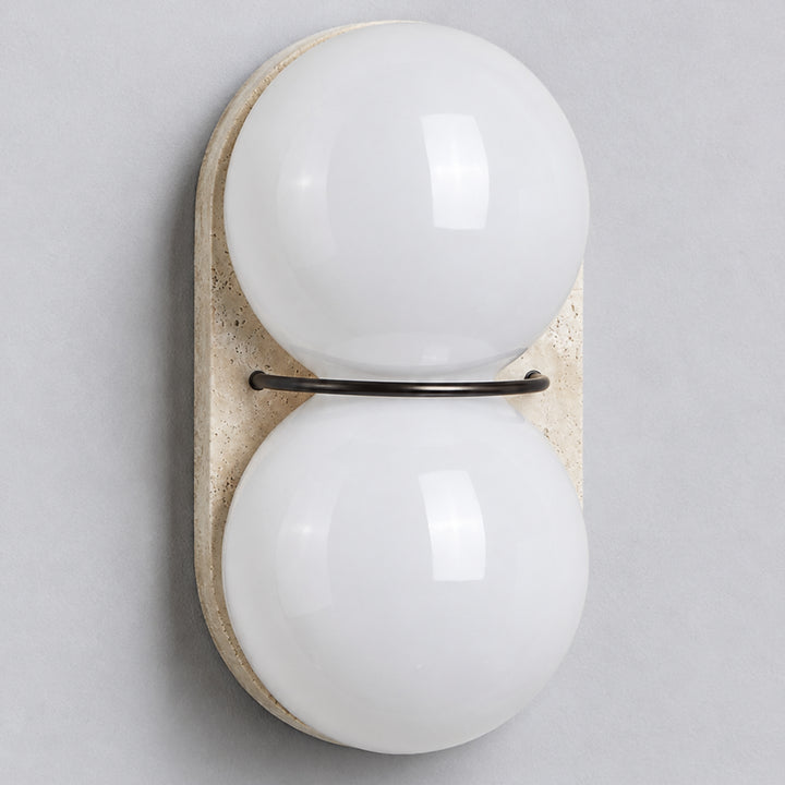 Arvolune Travertine Globe Wall Lamp 10
