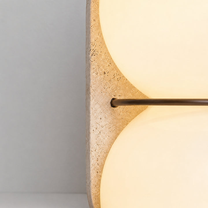 Arvolune Travertine Globe Wall Lamp 9