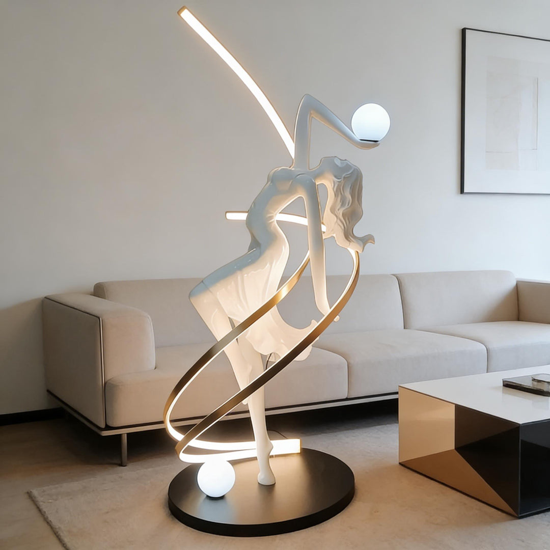 Aura Goddess Sculpture Floor Lamp 13