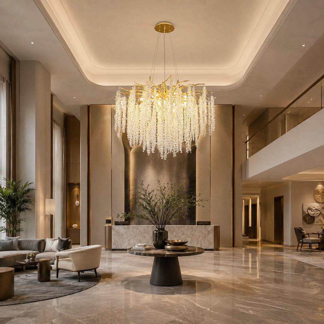 Aurelia Gold Willow Branch Chandelier 10