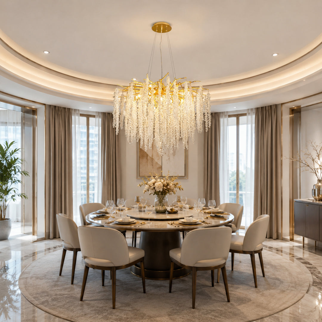 Aurelia Gold Willow Branch Chandelier 6