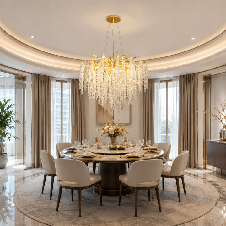 Aurelia Gold Willow Branch Chandelier 6